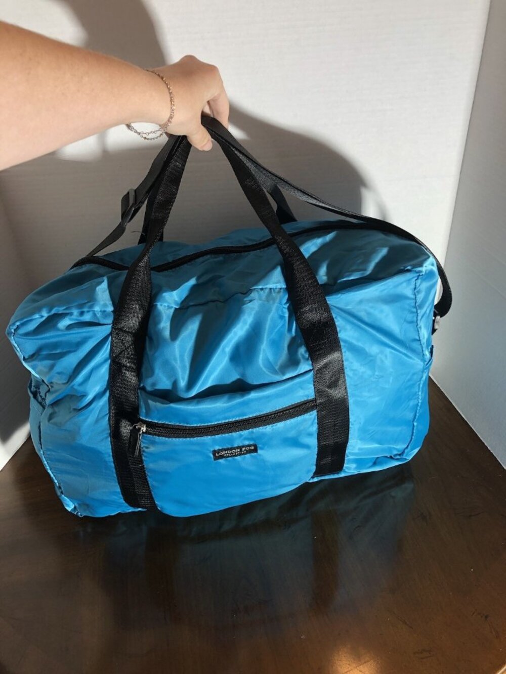 London Fog Foldable Travel Duffle Bag 13” x 18” x 6”